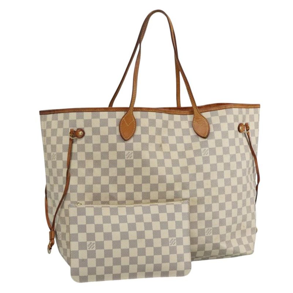Louis Vuitton Neverfull Gm White Canvas Tote Bag (Pre-Owned) - Picture 15 of 16